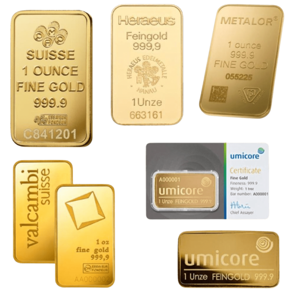 How Big Is A 1 Oz Gold Bar 1 Ounce Gold Bars | Bullion Giant